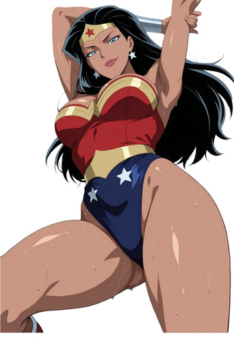Adesivo anime wonder woman - adesivo,