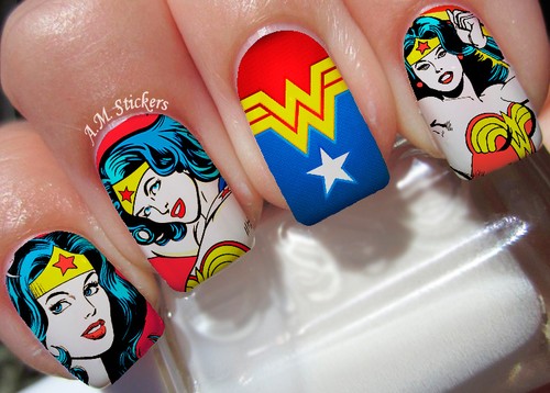 Wonder woman adesivi nail - nail, art