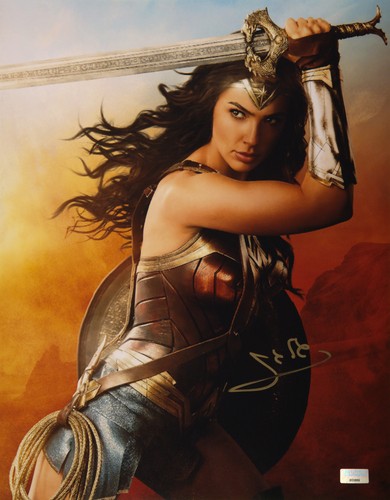 Gal gadot firmato 11x14 wonder - gal,